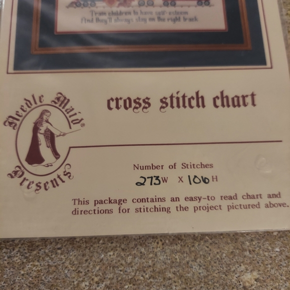 Needle Maid Designs Counted Cross Stitch Kit All Aboard Children Train, mnc-35 - Picture 4 of 6